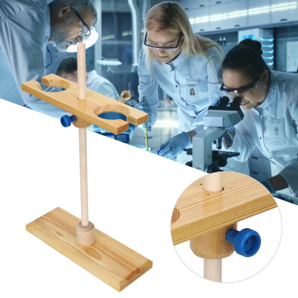 2 Hole 2 Hole 2 Hole Funnel Rack Wood Separatory Funnel Holder Funnel Stand Sample Preparation