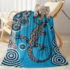 Australian Aboriginal Style 18 Blanket Durable Comfort Perfect for Picnics Couch Bed for All Seasons Stylish Decor