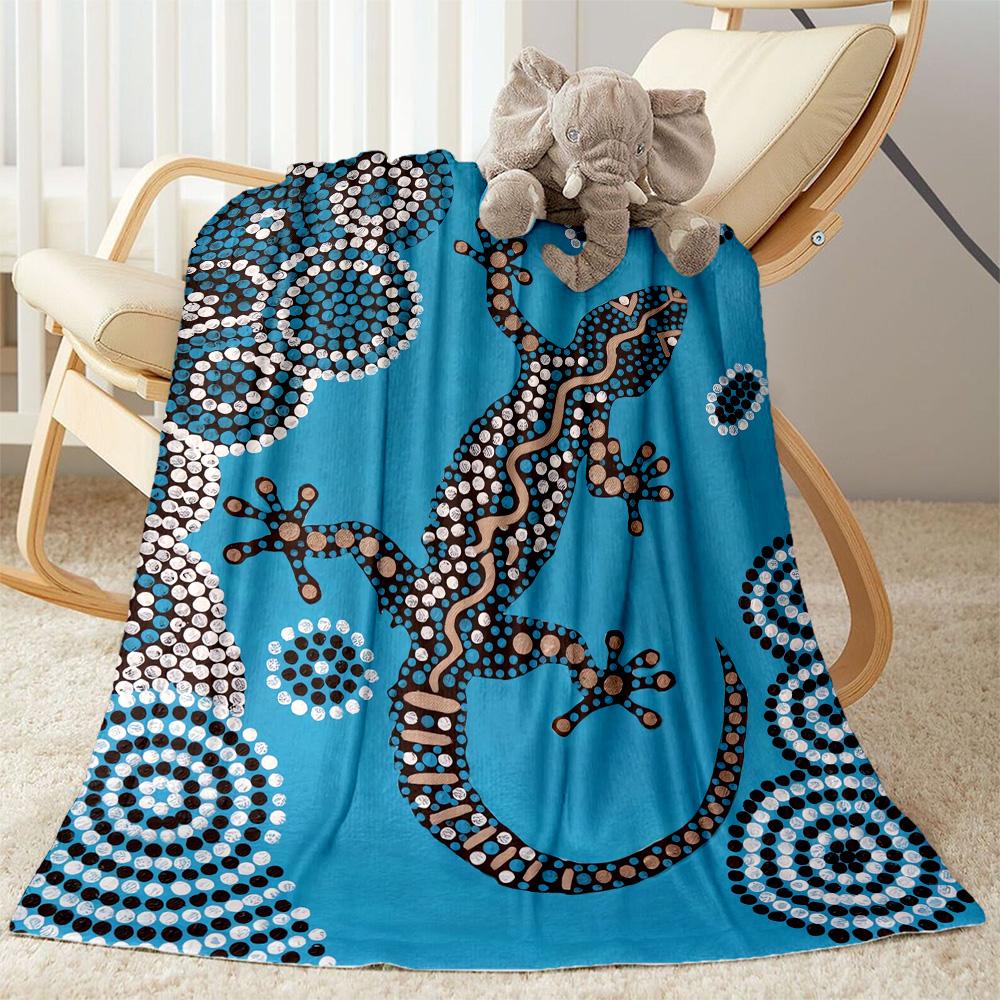 Australian Aboriginal Style 18 Blanket Durable Comfort Perfect for Picnics Couch Bed for All Seasons Stylish Decor