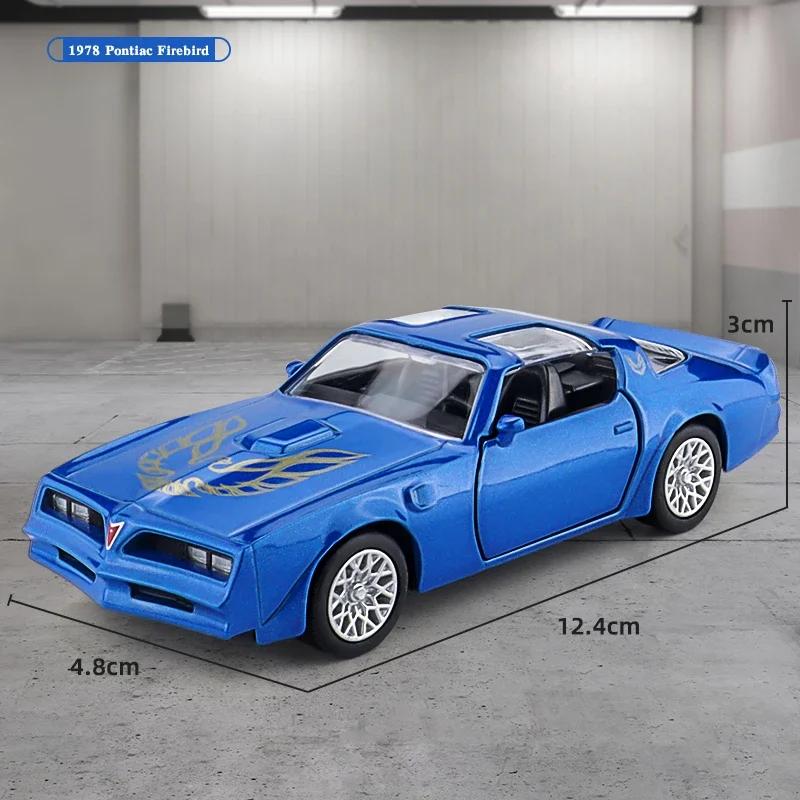 Simualtion 1:36 Pontiac Firebird Alloy Sports Car Model Diecast Metal Toy Vehicles Childrens Toy Collection miniature voiture