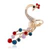 European & American Fashion Peacock Diamond Ear Cuff Earrings