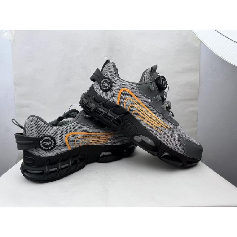 

Rotary Button New Safety Shoes for Men, Anti-impact and Anti-piercing Work Shoes, Fashionable Men s Sports Shoes, and Safety Pro 47