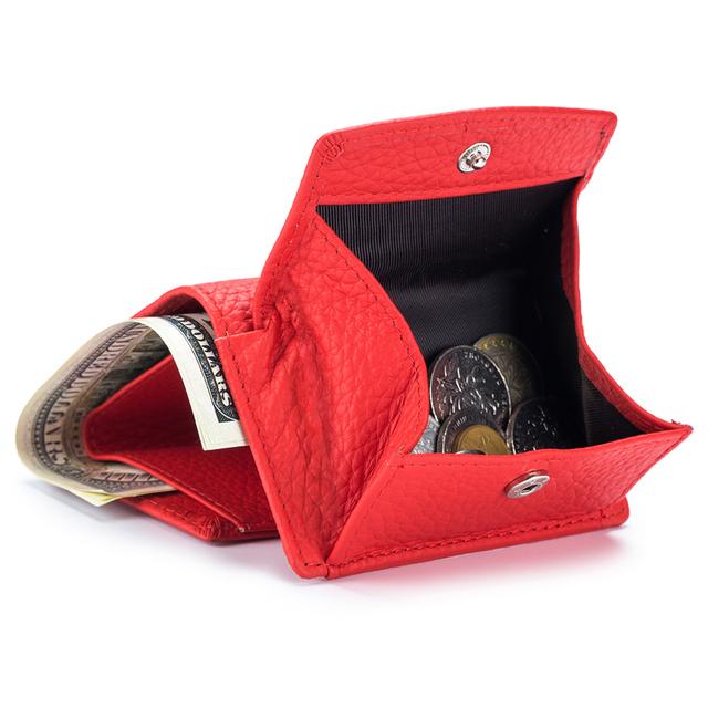 RFID Women Genuine Leather Small Wallets Female Portable Cowhide Purses Lady Card Holder Money Bag with Coin Pocket
