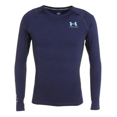 UA CG ARMOUR CREW NOVELTY Midnight Navy Black MD