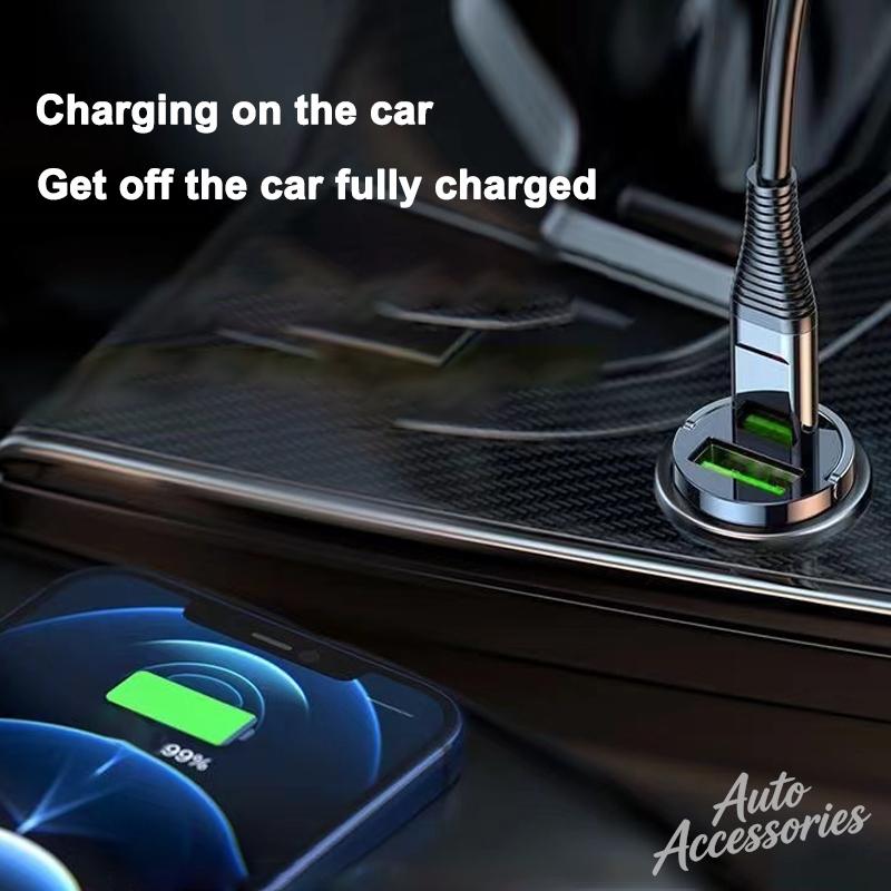 Car Charger Fast Charging Pull Ring 200W USB Car Phone Charger For BMW Mini Cooper Countryman Clubman R55 R56 R60 F54 stickers