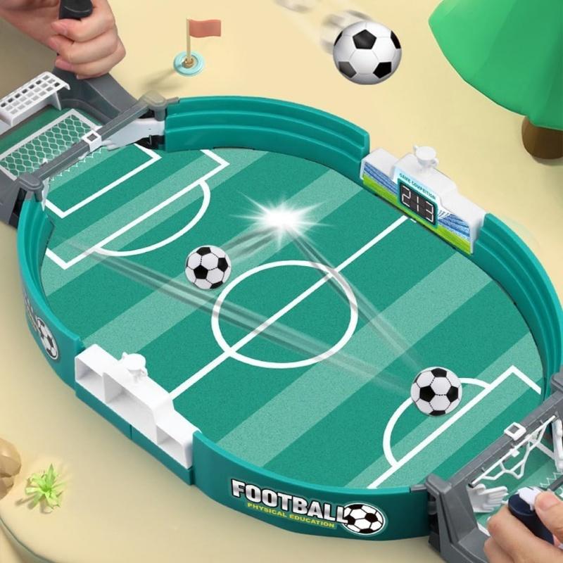 Football Table Interactive Game Tabletop Football Pinball for Family Game, Desktop Sport Board Game for Adults Kids