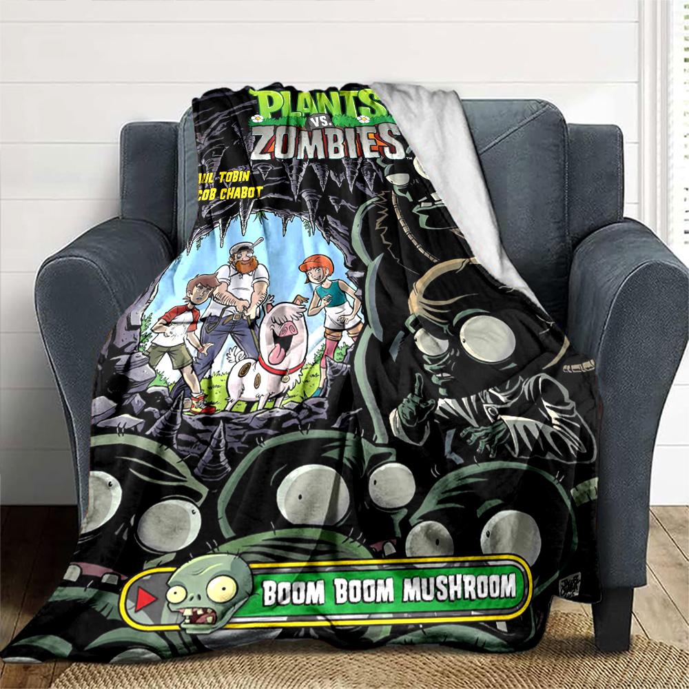 Plants Vs. Zombies Blanket Warmthful Decor Suitable for Livingroom Sofa Office Chair for All Occasions Warmthful Decor Birthday Christmas Gift Blanket