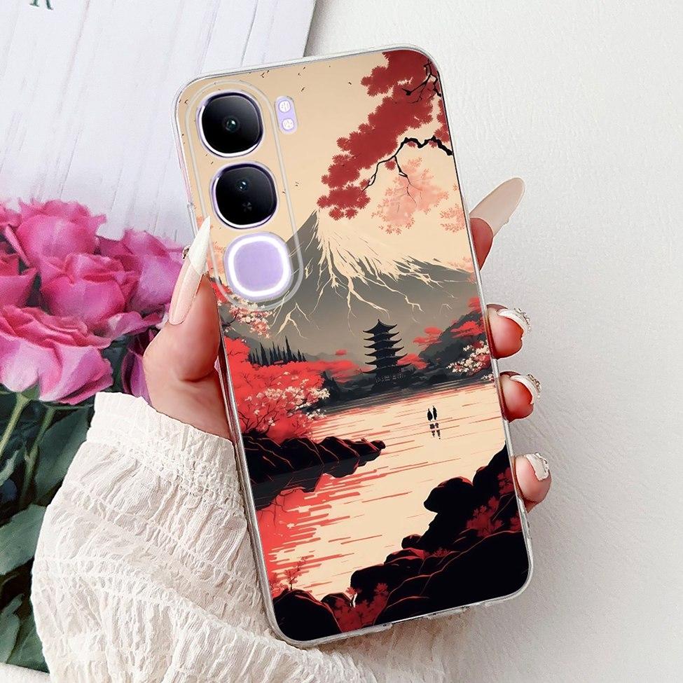 For Vivo V40 Lite 5G IDN Case V2417 Clear Cute Cat Fashion Butterfly Love Painted Soft Phone Case For Vivo V40 Lite 4G IDN Cover
