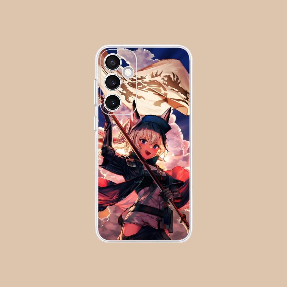 Arknights Grani Clear Mobile Phone Case for Samsung Galaxy S25 S24 S23 S22 S21Plus FE Ultra Colorful Cover