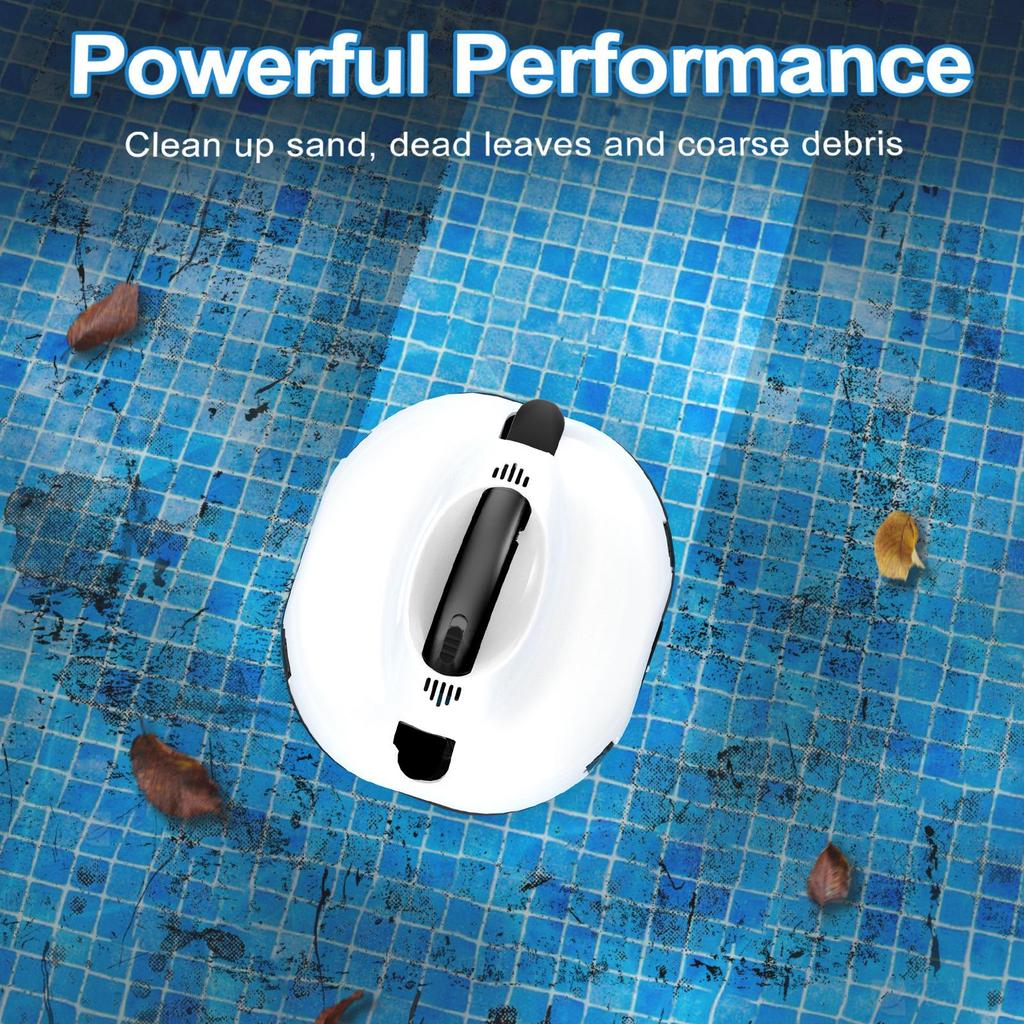 Smart Wireless Pool Cleaning Robot: Skimmer & Bottom Cleaner