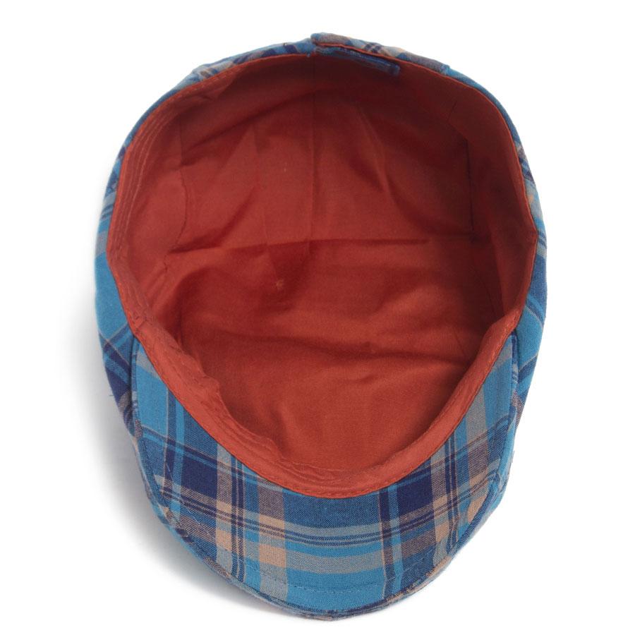 Dünne Karomütze Damen Herren Mode Vintage Schirmmütze Lässige Damen Schiebermützen Retro Flache Kappe für Sommer Frühling Herbst Neu