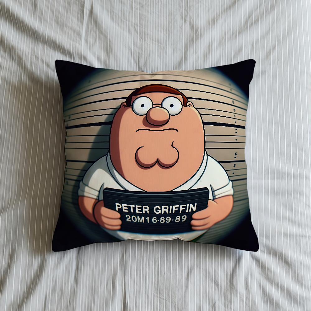 F-FfamilyS-ES Griffin Cushion Cover Soft Case Sofa Living Room G-GguyS-ES Home Peter Comfortable Office Decor Protective Pillow