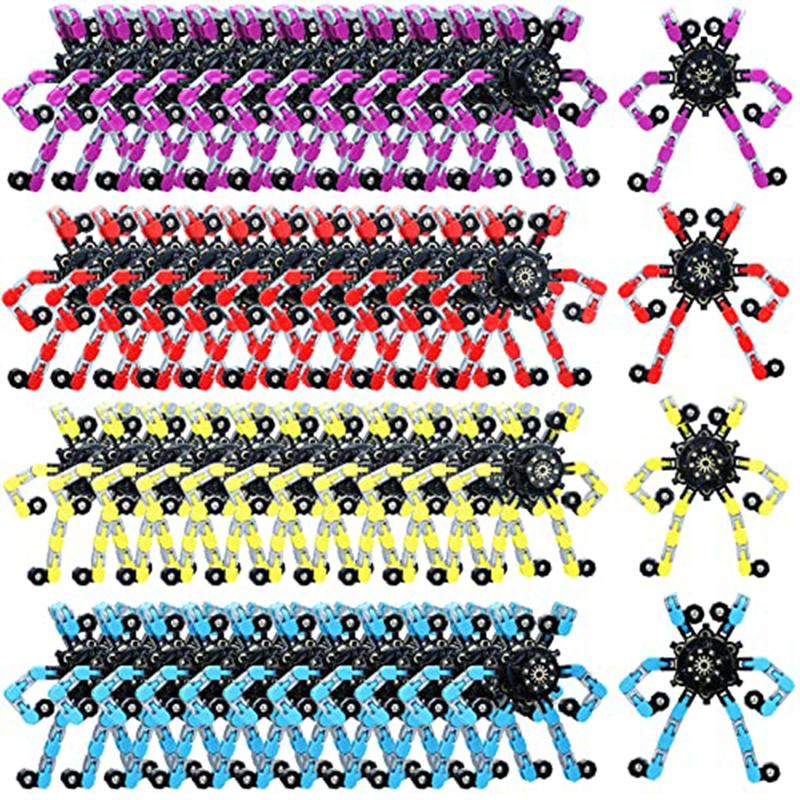 1-24Pcs Deformed Fidget Spinner Chain Toys For Children Hand Spinner Vent Toys Adult Stress Relief Fidget Sensory Toys Gifts