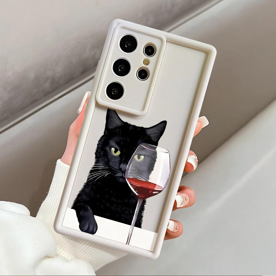 

Case for Samsung Galaxy S23 FE S25 Edge S25 Ultra S24 Plus S24Ultra S21 S20FE S22 Phone Cover Funny Cat Daily Life Galaxy S23