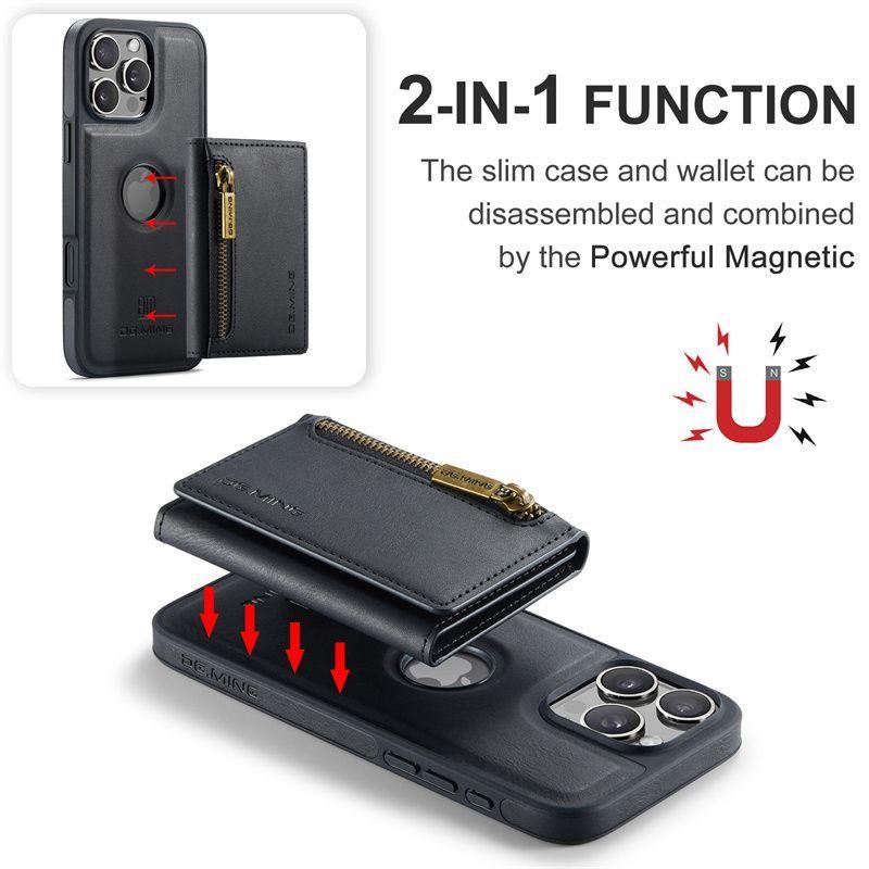 M5 Suitable for Apple IP17 Pro Max Wireless Charging Mobile Phone Case IP15 Pro Max Magnetic Card Case Protective Case