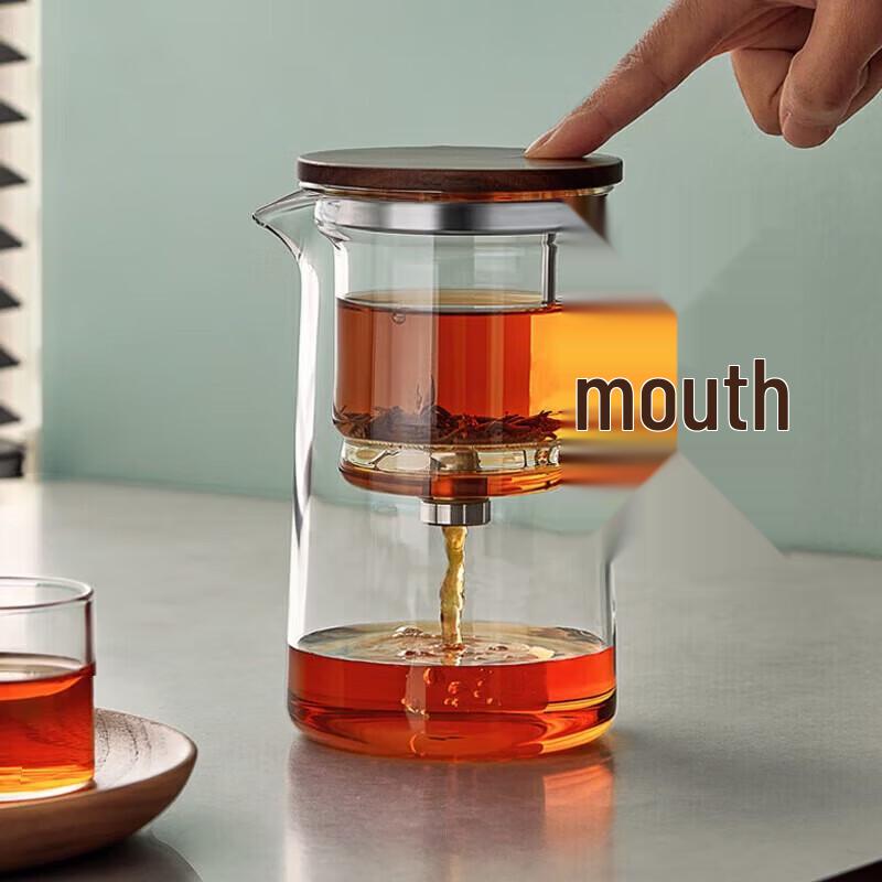YIHUTEA Glass Tea Infuser Pot with Separation