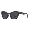 Women's Fashionable and Retro Cat-eye Sunglasses UV400 Ultraviolet-proof Outdoor Large Frame Shades Glasses Eye Protection