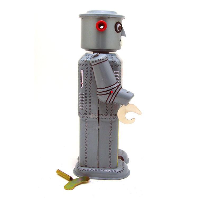 MS646 Tinplate Mechanical Robot Adult Collectible - Creative Gift Tin Toy