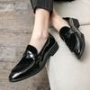 New Men Dress Shoes Men Spring Wedding Fashion Loafers  Men Shoes Office High Quality Leather Comfy Business Man Formal Shoes