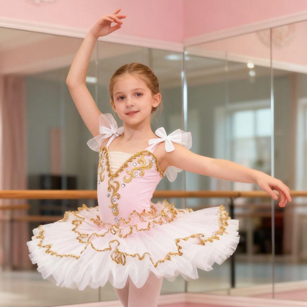 Sequin Kids Ballet Dress Puffy Performance Clothes Fashion Ballet Tutu Children