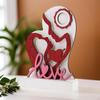 Valentine Wood Couple Silhouette with Light Gifts Romantic Battery Operated for Engagement
