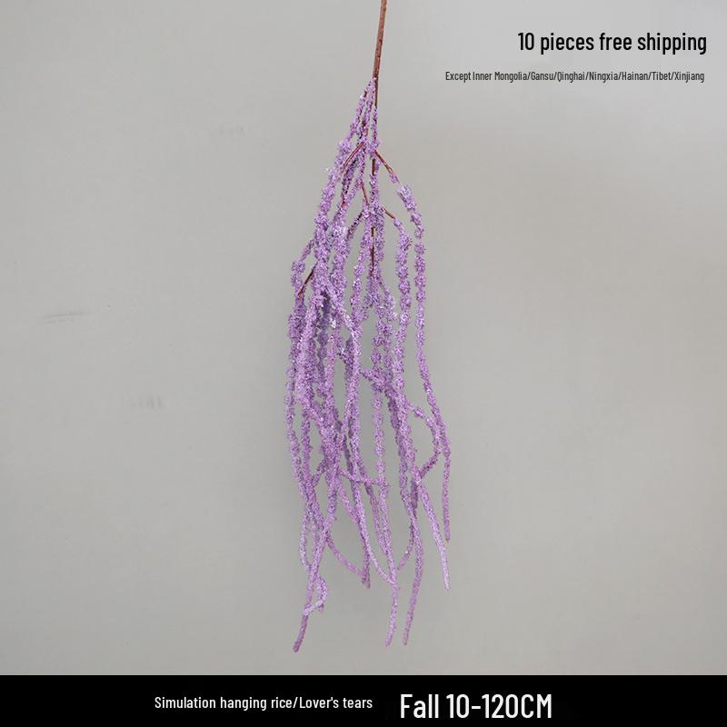 Purple Floral Wedding Arrangement - Silk Hydrangea, Rose, Bamboo Leaves & Grass for Flower Arches