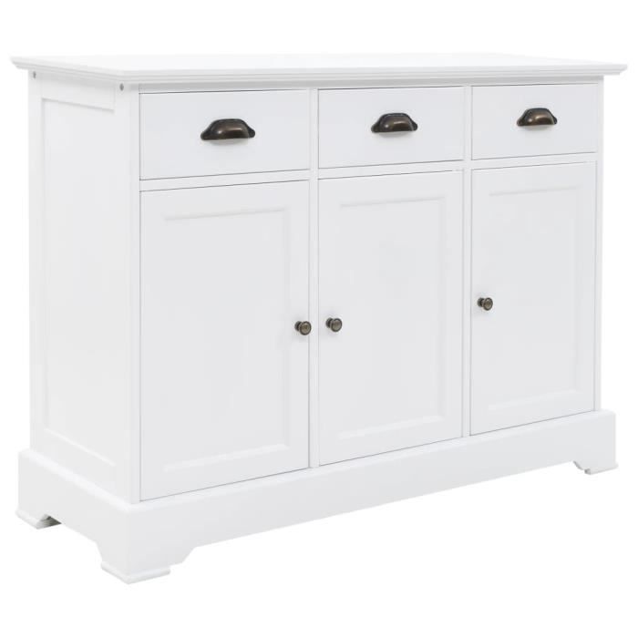 VidaXL Buffet avec 3 portes MDF et Bois de pin 105x35x77,5 cm 245754