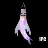 1-4PCS Halloween LED Floating Ghost Decoration Hanging Glowing Figure Prop for Outdoor Yard Haunted House Party Scene Use