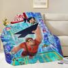 R-Ralph B-Breaks the I-Internet 2 DSN Blanket Flannel Warm Comfort Soft Plush Blanket For Picnic Beds Sofas Homes And Bedrooms