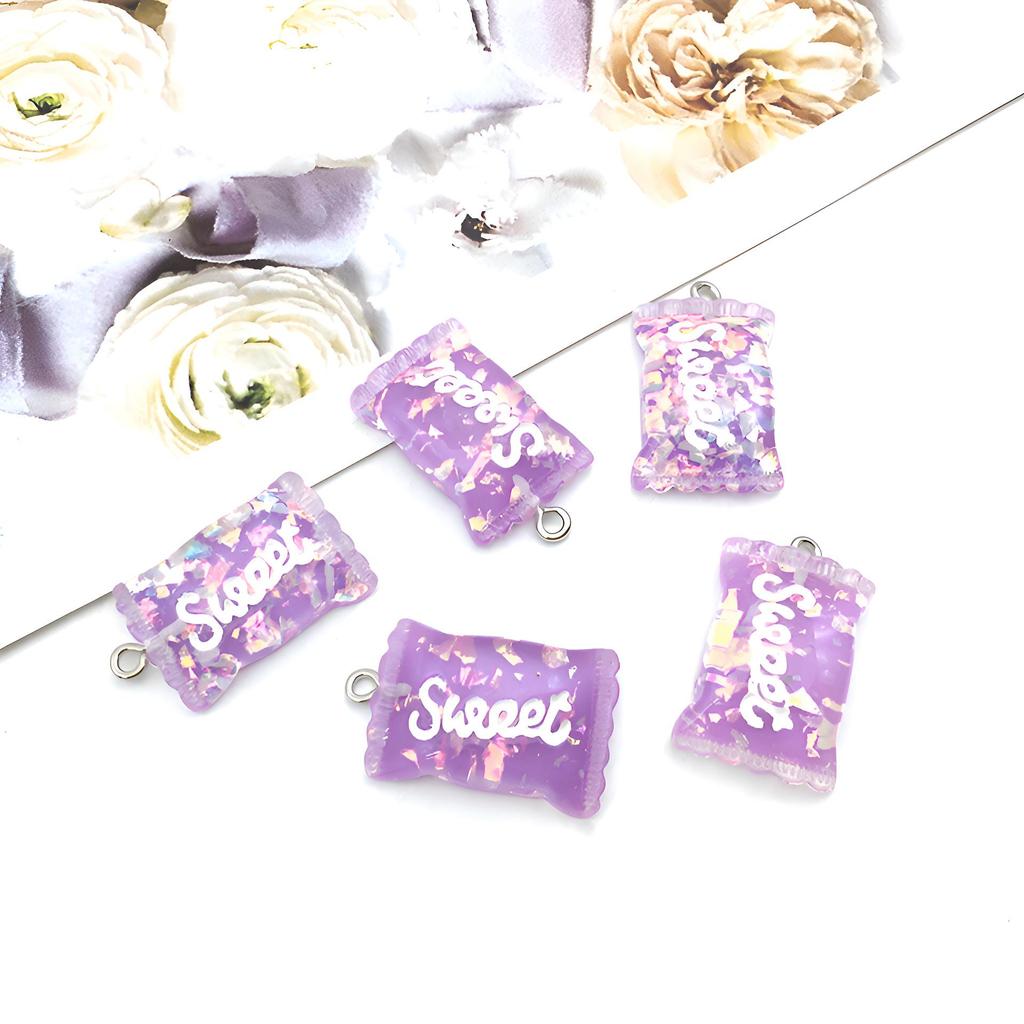 Bear Candy Resin Lollipop Pendant: Mix 32 DIY Jewelry & Toy Accessories Lucky Bag for Kids