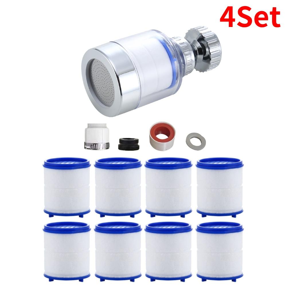 1-5Set Faucet Water Filter Element Remove Chlorine Heavy Metals Filtered Showers Head Bath Filtration Purifier Soften Hard Water