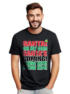 Santa já ho znám! Vtipné vánoční tričko - Zaručeně přinese sváteční náladu! U