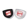 1Pcs 3D Metal Auto Door Shield Emblem Car Body Badge Sticker Styling for SEAT Leon FR 5 6 MII Altea 5F Ibiza Toledo Cordoba Alhambra MK3
