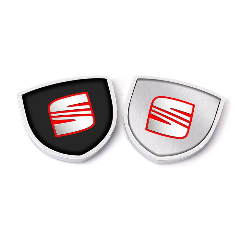 1Pcs 3D Metal Auto Door Shield Emblem Car Body Badge Sticker Styling for SEAT Leon FR 5 6 MII Altea 5F Ibiza Toledo Cordoba Alhambra MK3
