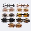 New Fashion Vintage Oval Small Frame Sunglasses For Men Women Brand Design Sun Glasses Outdoor Trendy Sunscreen Shades UV400