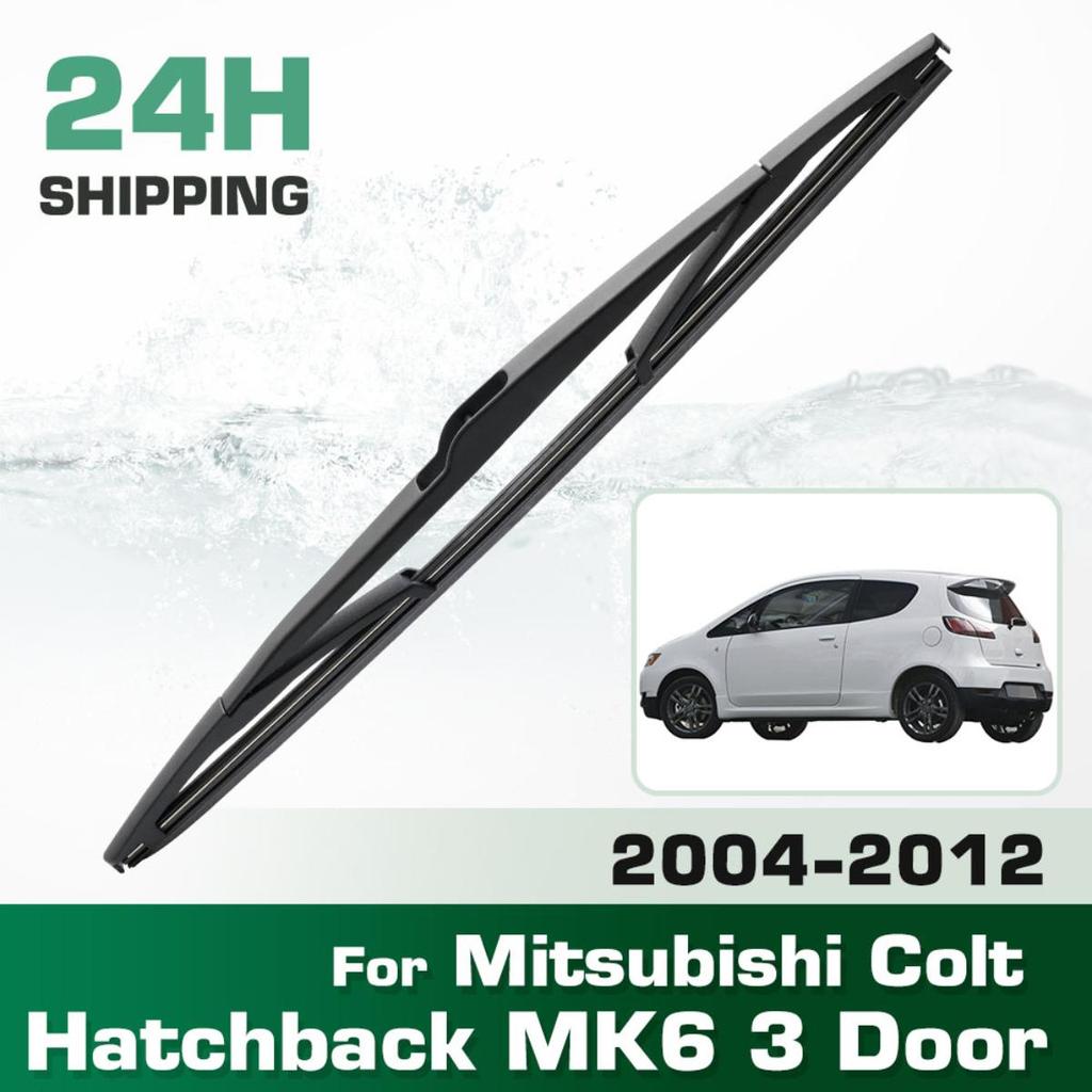 Rear Windshield Wipers Blades,Premium All-Season Wiper blades Replacement For Mitsubishi Colt Hatchback MK6 3 Door 2004-2012