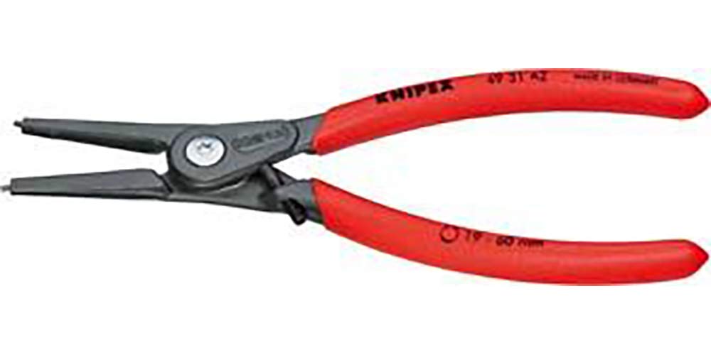KNIPEX Precision Snap Ring Pliers for Shafts, Straight, 4931-A1, 10-25mm