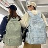 Mochila escolar nueva 1011 de gran capacidad, mochila escolar para secundaria, preparatoria, reducción de tendencia para estudiantes universitarios, protección de la columna vertebral, ligera