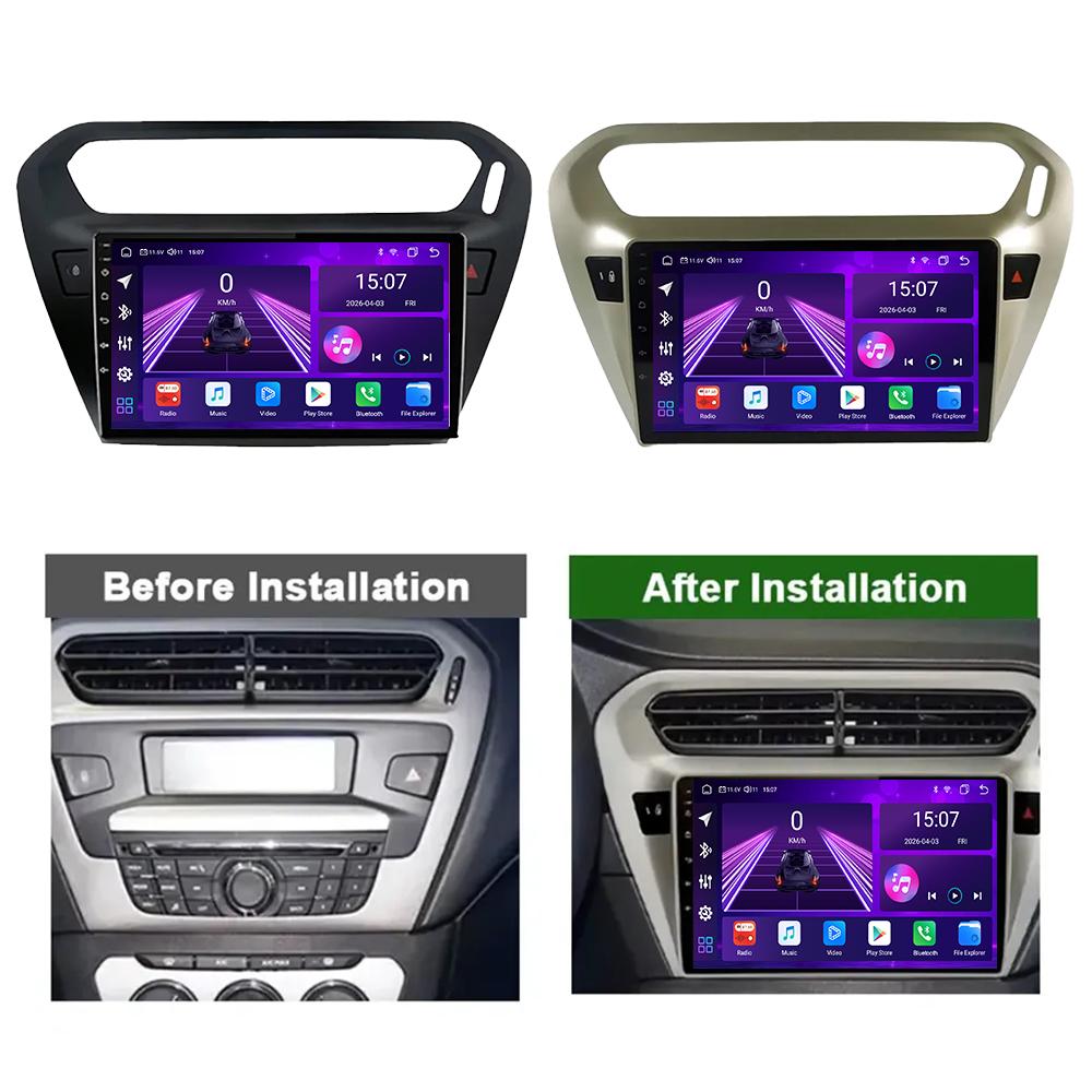 Android Car-Play Car Radio For Peugeot 301 Citroen Elysee 2014-2016 Multimedia Player Head Unit Stereo GPS Navigation BT WIFI,8 CORE ,2+32GB