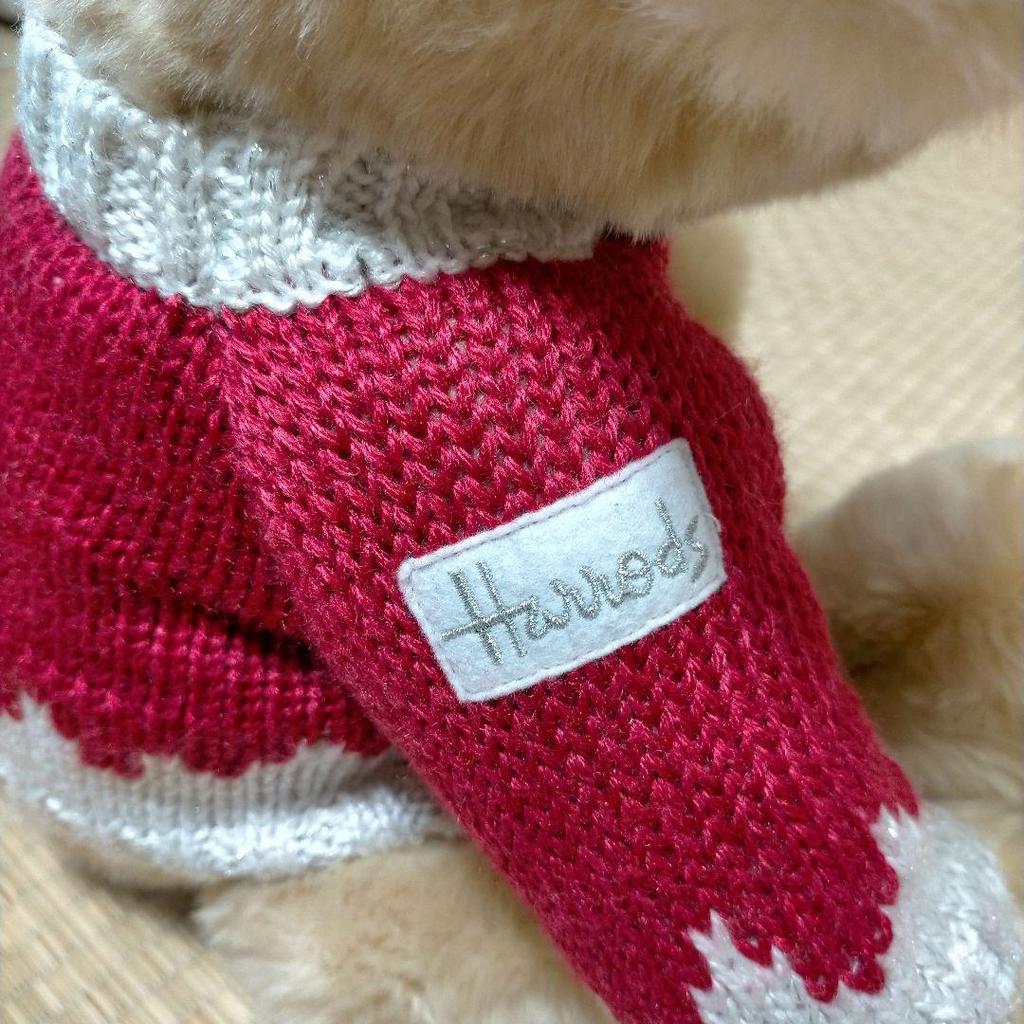 [USED] Excellent condition Harrods Teddy Bear Christmas Year Bear 2008 Limited Edition