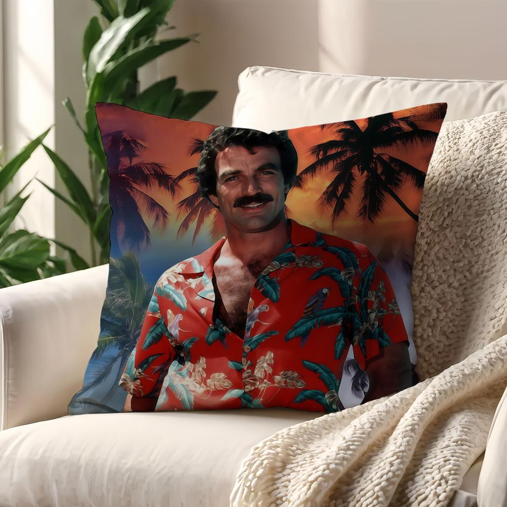 Tom Selleck Magnum cushion cover Decoration Room Shop Car Best Home Office Coffee Pillow Sofa Printing Nordic Simplicity Hit