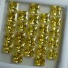 Sapphire Yellow Square Cut 12 Pcs Natural CERTIFIED Loose Gemstone 5x5 MM Lot S-45945