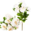 Single Velvet Rose, Realistic Rose Flower, Decorative for a Composition Vase, White