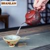 220ml Vintage Yixing Purple Clay Teapots Handmade Pine Pot Raw Ore Dragon's Blood Sand Kettle Zisha Tea Set Collection Supplies