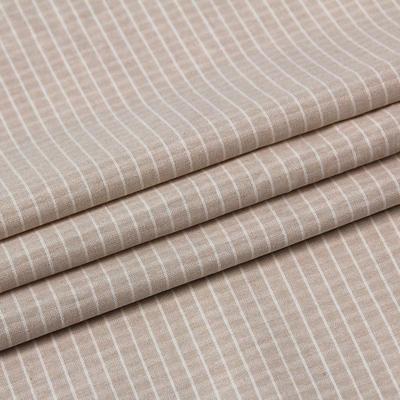 High Density Yarn-Dyed Plaid Cotton and Imitation Linen Shirt Fabric