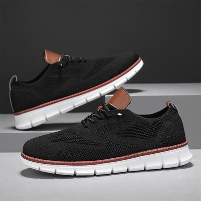 Herren Sneaker Schuhe Neuer Britischer Stil Sommer Laufen Atmungsaktives Mesh Leichtgewicht Flach Outdoor Walking Schuhe Große Größe