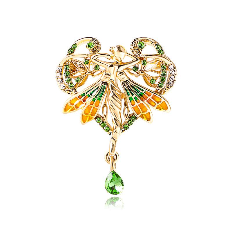 Винтажная барочная брошь-ангел, эльф любви, женский пиджак, пальто, булавки, изысканные аксессуары