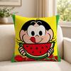 Character MMagali Cartoon Cushion Cover Soft Short Plush SkinFriendly Cushion Case for MultiScene Use
