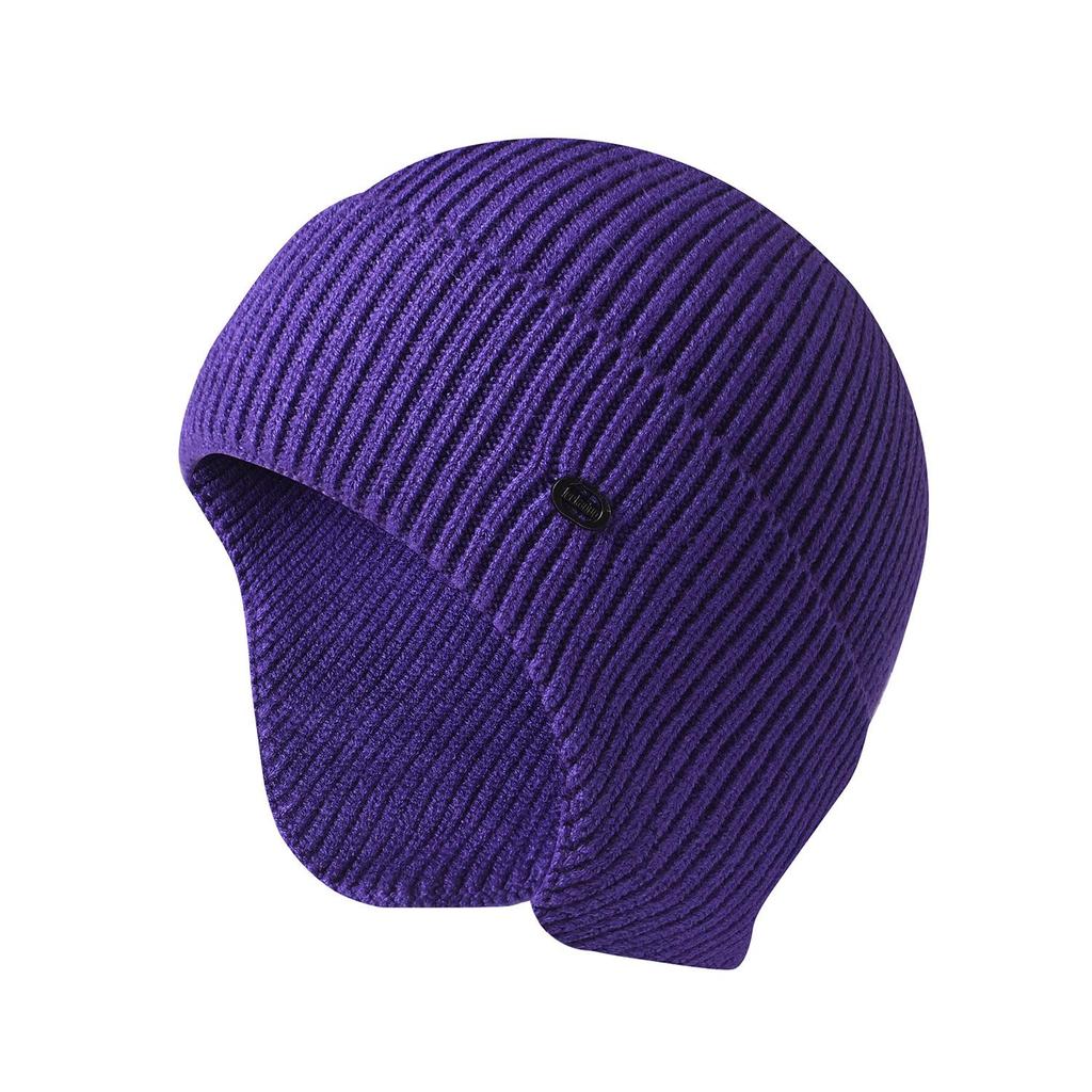 Autumn and Winter Knitting Hats Men and Women's Solid Color Warm Ear Protection Hats Outdoor Cycling Hats Ski Caps