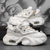 Men Chunky Sneakers Platform Shoes Outdoor Men Thick Sole Sports Shoes Lace Up Tennis Casual Shoe Height Increasing Male Shoes